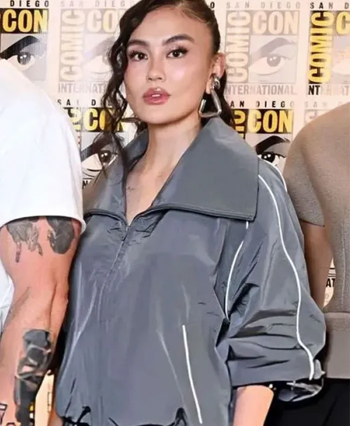 Neagley Premiere Night 2026 Agnez Mo Gray Track Bomber Jacket