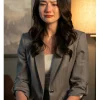 Neagley S01 Adeline Rudolph Grey Striped Blazer