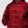 Neptun x Avatar 2026 Maroon Chinese Suede Leather Jacket On Sale Front View