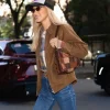 New York City 2026 Street Style Bella Hadid Brown Cotton Jacket