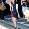 New York Fashion Week 2026 Jisoo Navy Tommy Hilfiger Blue vest On Sale