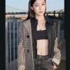 New York Fashion Week 2026 Love Pattranite Coach Houndstooth Wool Coat