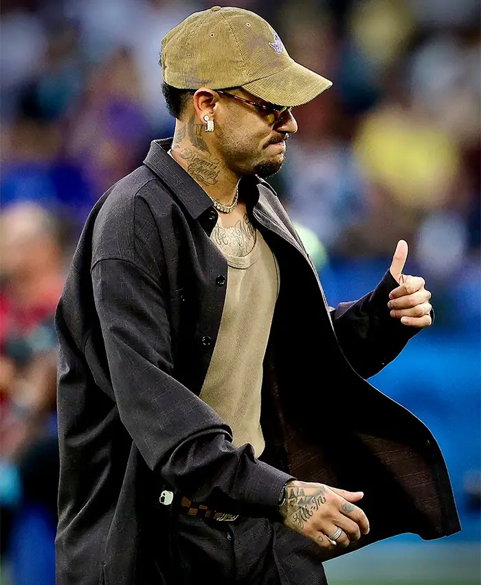 Neymar Jr NFL's Historic Debut Game Rio de Janeiro 2026 Black Cotton Jacket