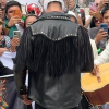 Night Before AAA Mega Championship Mexico City 2026 El Grande Americano Black Leather Fringe Jacket
