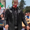 Night Before AAA Mega Championship Mexico City 2026 El Grande Americano Black Leather Fringe Jacket Shop now
