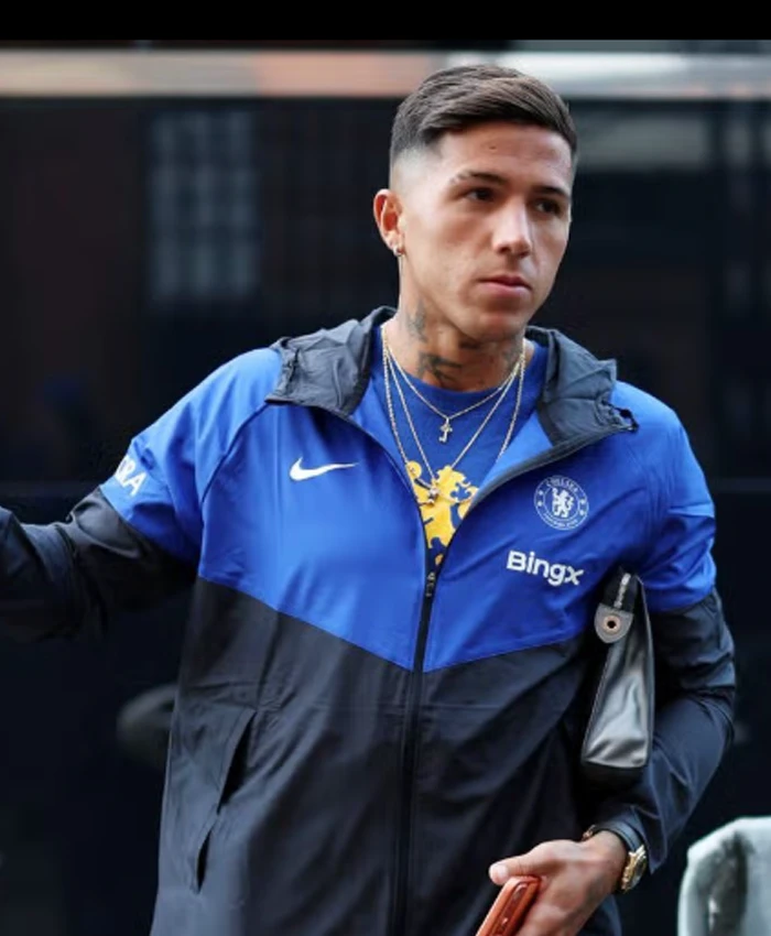 Nike Chelsea F.C. Black and Blue Full-Zip Jacket