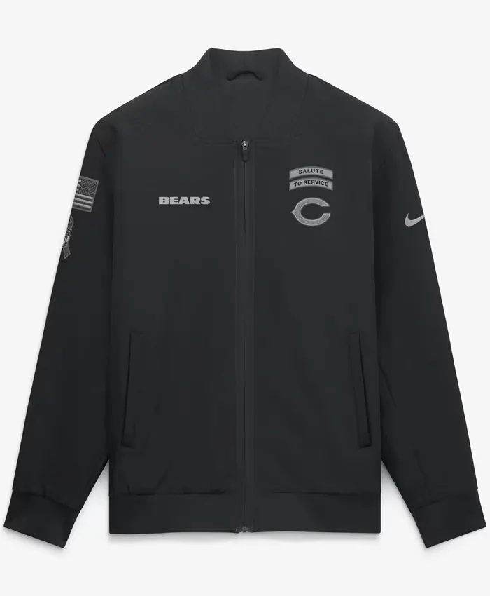 Nike Chicago Bears Salute to Service Black Bomber Jacket
