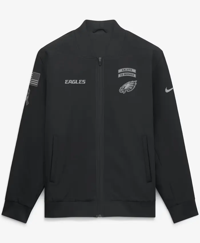 Nike Philadelphia Eagles Salute to Service Black Bomber Jacket
