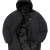 Nike x Supreme Fur Reversible Parka Jacket Black Front
