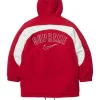 Nike x Supreme Fur Reversible Parka Jacket Red Back
