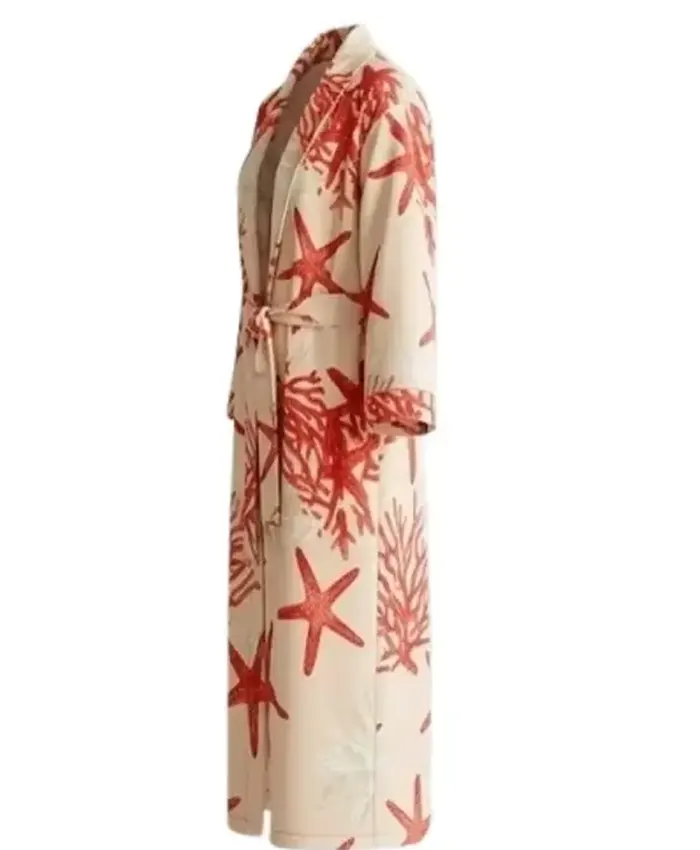 Noah Centineo Movie Street Fighter 2026 Star Fish Print White and Red Robe Shop now