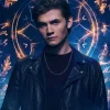 Ollie TV Series Coven Academy 2026 Louis Thresher Black Biker Leather Jacket