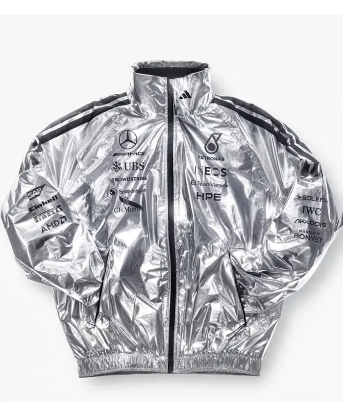 Order Now Adidas x Mercedes-AMG PETRONAS F1 Team Silver Jacket
