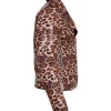 Leopard Print Leather Jacket - Image 2