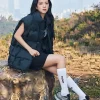 Order the Jisoo X Salomon Outpulse Down Black Puffer Vest