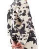 Patricia Vogel TV Series The Perfect Lie 2026 Charlie Dagelet Cow Print Denim Jacket Back