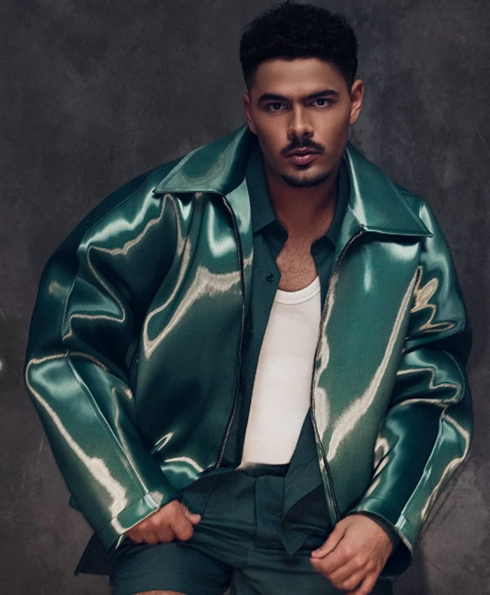 Pedro Sampaio NFL Rio Halftime Show Metallic Green Jacket