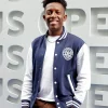 Polo Ralph Lauren US Open 2026 Breland Blue and White Varsity Jacket