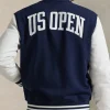 Polo Ralph Lauren US Open 2026 Breland Blue and White Varsity Jacket Back View