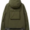 Prada Linea Rossa Technical Military Green Hooded Jacket For Men and Women