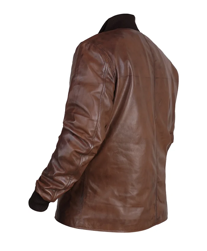 Purchase Harry Da Souza TV Series Mobland Tom Hardy Brown Leather Jacket
