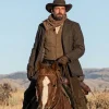 Quirt Evans Movie Angel and the Badman 2026 Zachary Levi Brown Wool Coat Front View