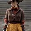 Rachel Weisz On Set The Mummy 4 Brown Cropped Jacket Front
