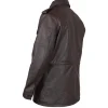 M65 Field genuine leather jacket with multiple utility pockets