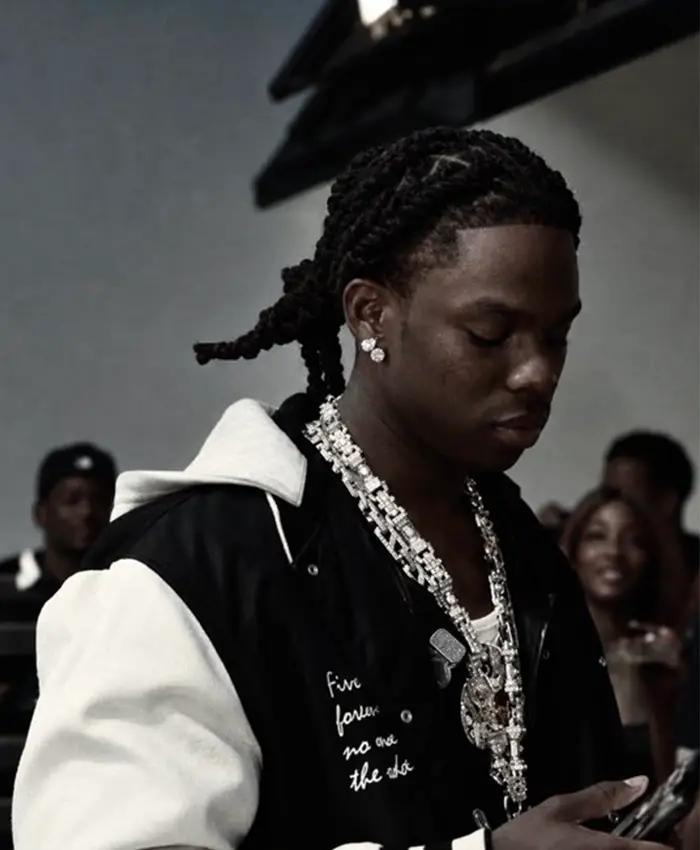 Rema Live Stream Session Hooded Varsity Jacket