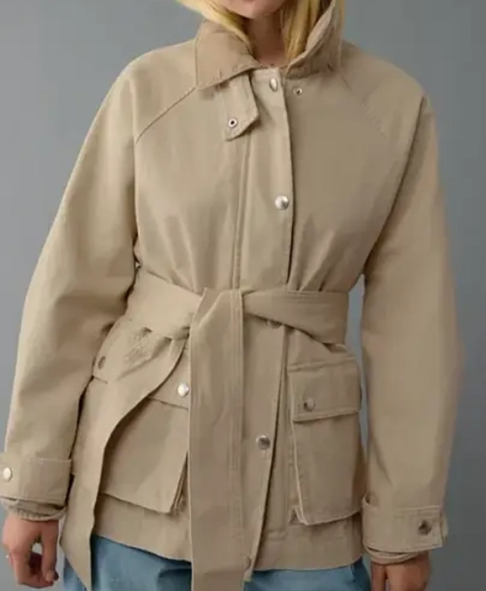 Renee Birdwhistle TV Series Neagley 2026 Adeline Rudolph Beige Cotton Canvas Jacket