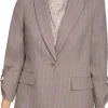 Renee Birdwhistle TV Series Neagley 2026 Adeline Rudolph Grey Striped Blazer