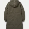 Rick Owens DRKSHDW Fall Winter Exploder Kanye West Green Hooded Coat Back
