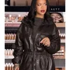 Rihanna The Frankie Shop Carnaby Leather Jacket