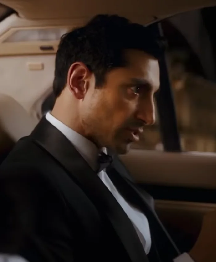Riz Ahmed TV Series Bait 2026 Shah Latif Black Blazer Side