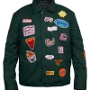 Robert Downey Jr. Green Patch Jacket Front