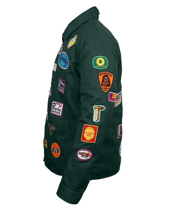Robert Downey Jr. Green Patch Jacket Shop now