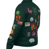 Robert Downey Jr. Green Patch Jacket Side View