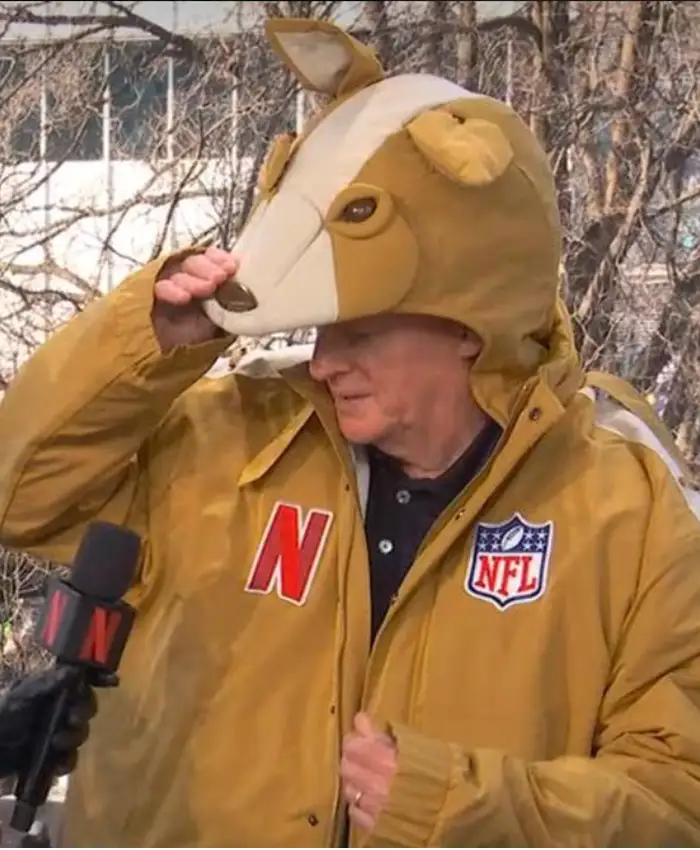 Roger Goodell NFL Kangaroo Jacket Front View
