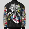 Sega x Sonic Sticker Bomb Black Bomber Zip-up Jacket Back