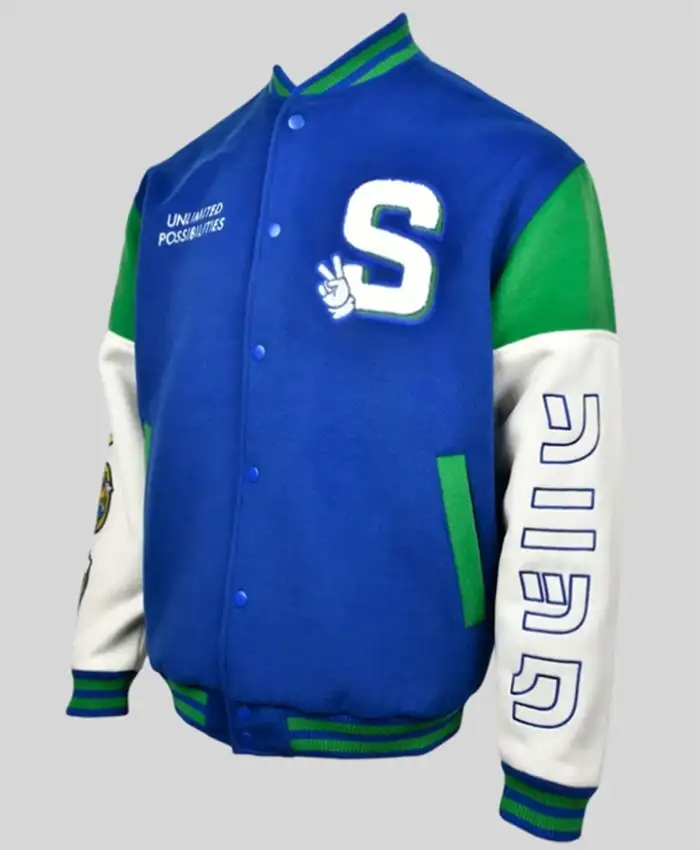Sega x Sonic the Hedgehog 35th Anniversary Varsity Jacket For Men and Women