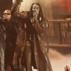 Shaboozey Performing Live On Stage MTV Video Music Awards 2026 Brown Leather Coat Shop now