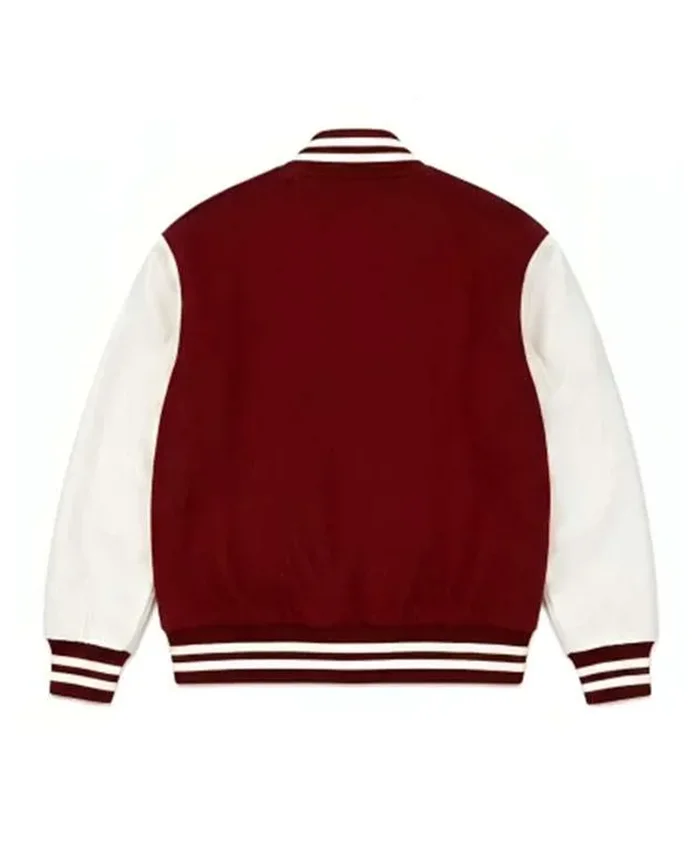 Shaquille Johnson TV Series A Different World 2026 Cornell Young IV Burgundy and White Varsity Jacket Back