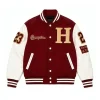 Shaquille Johnson TV Series A Different World 2026 Cornell Young IV Burgundy and White Varsity Jacket Front