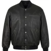 Shop 1992 Cast & Crew Boomerang Leather Jacket For Men and Women Black