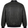Shop 1992 Cast & Crew Boomerang Leather Jacket For Men and Women Black Back