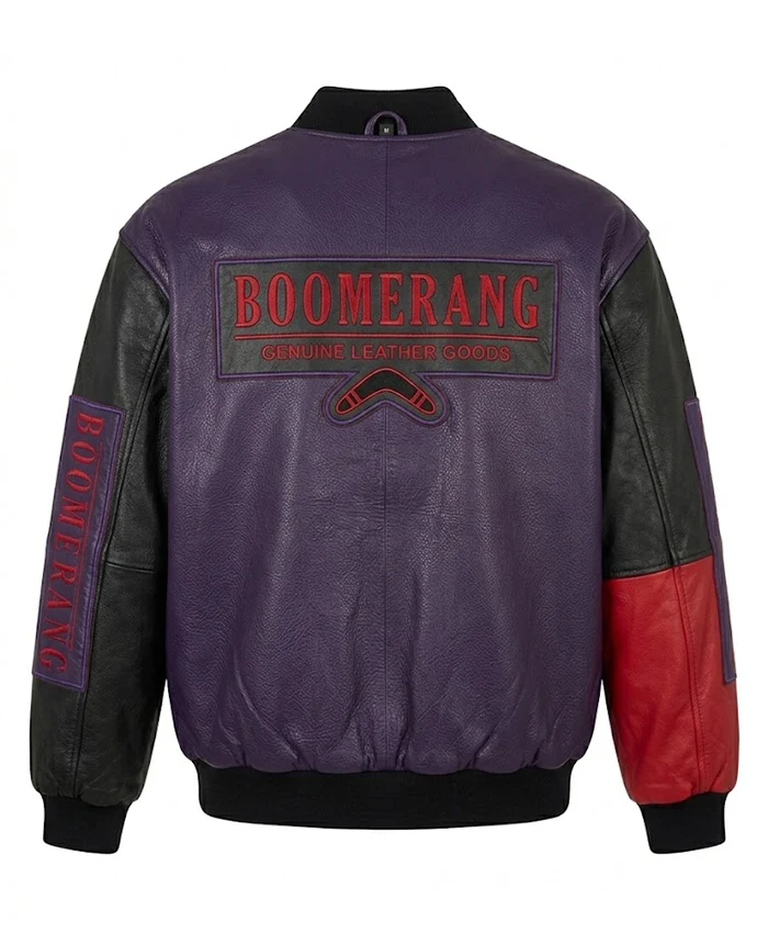 Shop 1992 Cast & Crew Boomerang Leather Jacket For Men and Women