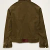Shop AE x Lamine Yamal Brown Denim Workwear Jacket Back