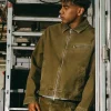 Shop AE x Lamine Yamal Brown Denim Workwear Jacket On Sale
