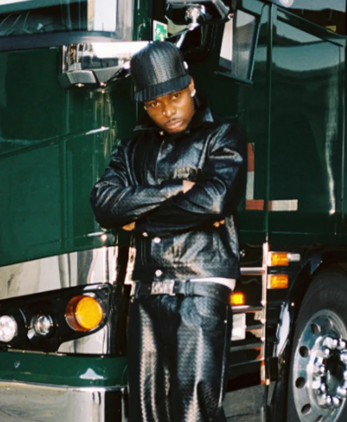 Shop Asake aka MM 2026 Black Leather Jacket On Sale