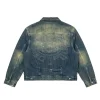 Shop Corteiz x Capsule Collection Blue Denim Trucker Jacket On Sale